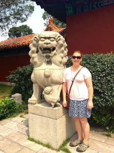 LION AT THE BUDDHIST TEMPLE IN XUZHOU