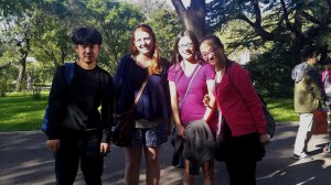 Sarah and I with our language partners